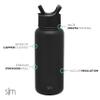Simple Modern Officially Licensed NBA Atlanta Hawks Water Bottle with Straw Lid | Vacuum Insulated Stainless Steel 32oz Thermos | Summit Collection | Atlanta Hawks view 2