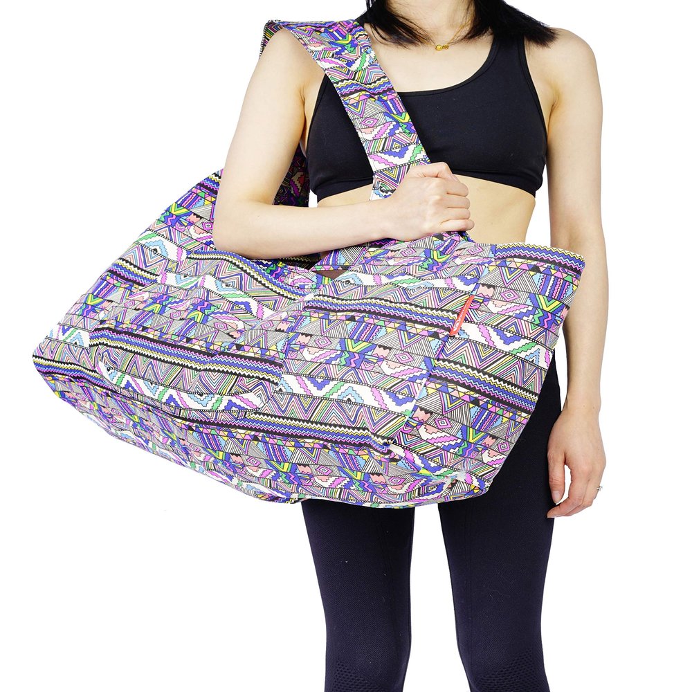 Aozora Yoga Mat Bag Large Yoga Mat Tote Sling Carrier with Pockets Fits Mats with Multi-Functional Storage Pockets Light and Durable (Zuma)