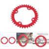 Alomejor Chain Ring Single Chainring 32T 34T 36T 38T 104 BCD Narrow Wide Chainrings for Bicycle Road Mountain BMX Fixie Track Fixed(36T Red) view 2