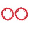 Alomejor Chain Ring Single Chainring 32T 34T 36T 38T 104 BCD Narrow Wide Chainrings for Bicycle Road Mountain BMX Fixie Track Fixed(36T Red) view 3
