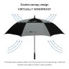 G4Free 62 Inch Automatic Open Golf Umbrella Extra Large Oversize Double Canopy Vented Windproof Waterproof Stick Umbrellas(Black/Grey) view 2