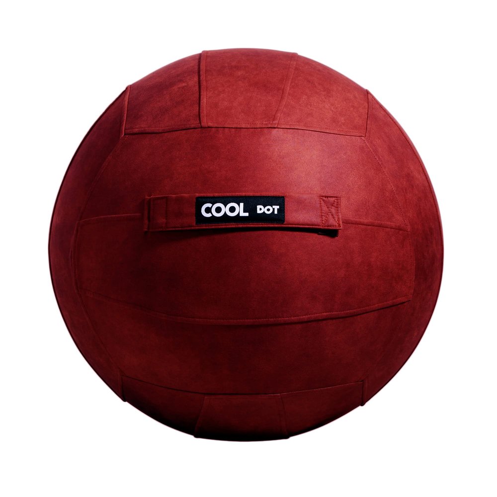 COOLDOT Yoga Ball Chair for Office Relieves Lower Back Pain by Strengthening Core Muscles to Get Straight Back, an Effective Aesthetic Minimalist Design for 8 to 12 Hours Work Shift with No Slouch.