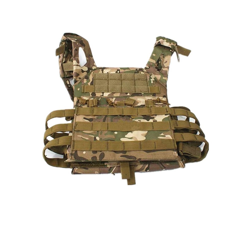 HWZ Tactical Vest Combat Vest Outdoor Multi-Function CS Field EVA Thick Guard Vest (Cp Camouflage)