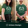 Campus Colors Adult MVP Heathered Cotton Blend T-Shirt - Logo Tshirt - Made from Ringspun - Comfort and Versatility (Colorado State Rams - Green, XX-Large) view 2