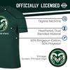 Campus Colors Adult MVP Heathered Cotton Blend T-Shirt - Logo Tshirt - Made from Ringspun - Comfort and Versatility (Colorado State Rams - Green, XX-Large) view 4