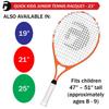 Gamma Quick Kids 23" Inch Junior Tennis Racquet Set or Kit Bundled with a 60-Pack Kids Red/Yellow Felt Training Transition Balls view 2