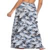 EXCHIC Women's Boho Flod Over Long Maxi Skirt Elastic High Waisted Long Skirts for Women (4, Medium) view 3