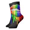 WAYMAY LGBT Rainbow Lips Short Socks Dress Socks Athletic Socks Casual Stocking view 1