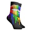 WAYMAY LGBT Rainbow Lips Short Socks Dress Socks Athletic Socks Casual Stocking view 2