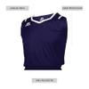 Athletic Cut Men's Basketball Jersey Purple/White 2XL view 2
