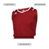 Russell Athletic Athletic Cut Men's Basketball Jersey True Red/White 2XL view 2