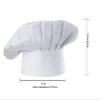 Hyzrz Chef Hat Set of 2 Pack Adult Adjustable Elastic Baker Kitchen Cooking Chef Cap (White) view 3