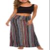 Urban CoCo Women's Stylish Spandex Comfy Fold-Over Flare Long Maxi Skirt (S, 6) view 2