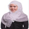 Muslim Simulation Silk Chiffon with Flash Hijab Headscarf (MatteWhite) view 1