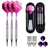 sanfeng Soft Tip Darts Set for Electronic Dart Board - 16g Darts Barrel Plastic Tip with 50 Rubber O-Rings + 6 Shafts + Extra 50 Replacement Soft Tips Accessories view 1