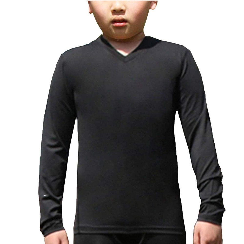 LANBAOSI Boys&Girls Long Sleeve Compression Soccer Practice T-Shirt