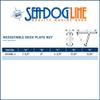 AMRS-335680-1 * Sea Dog Bronze Adjustable Deck Plate Key view 2