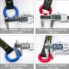 NewDoar Tree Arborist Friction Saver 22KN Climbing Cambium Saver Loop Belt Sling Retrievable Anchor Blue 43 inch view 3