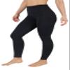 90 Degree By Reflex High Waist Fleece Lined Leggings with Side Pocket - Yoga Pants - Black with Pocket - XS view 2