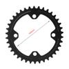 Alomejor Chain Ring Single Chainring 32T 34T 36T 38T 104 BCD Narrow Wide Chainrings for Bicycle Road Mountain BMX Fixie Track Fixed(38T Black) view 2