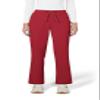 KOI Basics Women's Holly Cargo Scrub Pants, 8 Pockets, Drawstring Waist Ruby X-Large view 1