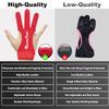 Seektop Archery Gloves Shooting Hunting Leather Three Finger Protector for Youth Adult Beginner (Red, S) view 4