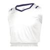 Athletic Cut Men's Basketball Jersey White/Purple 2XL