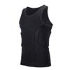 Topeter Mens Padded Compression Shirt Sports Protective Vest Rash Guard Soccer Basketball Training Tank Top (Black 2XL) view 4