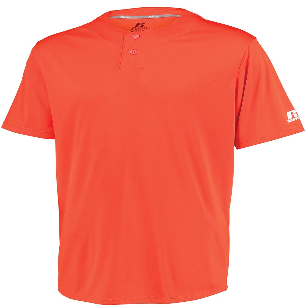 Augusta Sportswear Youth Performance Two-Button Solid Jersey, Burnt Orange, L