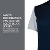 Russell Athletic Ladies Performance Two-Button Color Block Jersey Navy/Baseball Grey M view 4