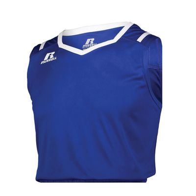 Athletic Cut Men's Basketball Jersey Royal/White M