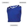 Athletic Cut Men's Basketball Jersey Royal/White M view 2