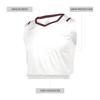 Athletic Cut Men's Basketball Jersey White/Maroon S view 2