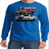 Ford Mustang Various Shelby Long Sleeve Shirt, Royal Large view 1