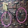 Dirza Bike Wall Mount Bike Hanger 2 Pack Foldable Bicycle Storage Horizontal Bike Rack Bike Hook for Garage Indoor Shed with Screws view 4