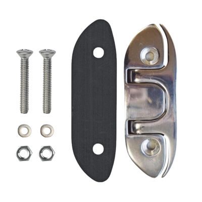 MarineNow 4-1/2" Folding Cleat Marine Grade 316 Stainless Steel (4.5") (02-Pack)