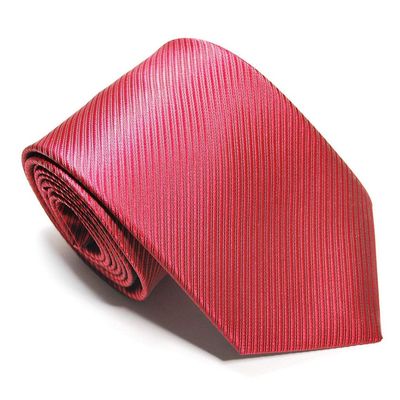 8CM Stylish Tie For Men Polyester Solid Stripes Ties For Wedding,Party,Daily Dress,Birthday'Gift (C12 red)