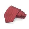 8CM Stylish Tie For Men Polyester Solid Stripes Ties For Wedding,Party,Daily Dress,Birthday'Gift (C12 red) view 3