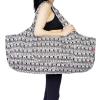 Aozora Yoga Mat Bag Large Yoga Mat Tote Sling Carrier with Pockets Fits Mats with Multi-Functional Storage Pockets Light and Durable (Elephant) view 1