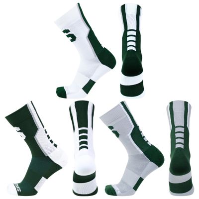 Donegal Bay Michigan State Spartans Sport Performance Socks Bundle - 3 Pack - NCAA Officially Licensed