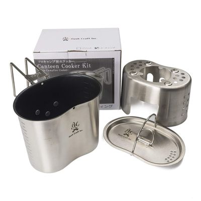 Bush Craft 28895 Canteen Cooker Kit Coating