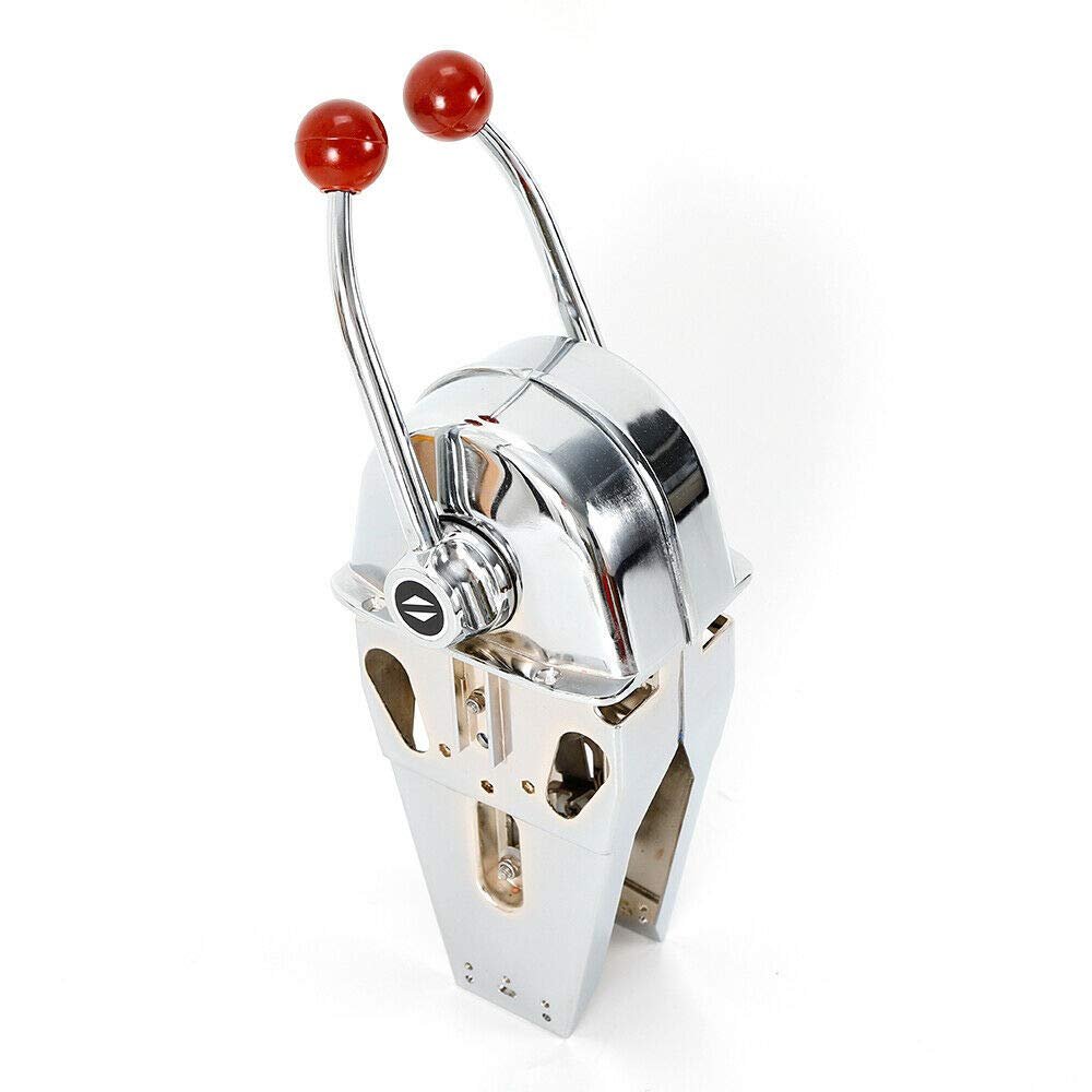 Twin Lever Dual Engine Control Boat Throttle Control Top Mount for Marine Engine Jet Universal Boat Dual Lever Marine Engine Control Handle Top Mount Zinc Alloy