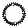 Alomejor Chain Ring Single Chainring 32T 34T 36T 38T 104 BCD Narrow Wide Chainrings for Bicycle Road Mountain BMX Fixie Track Fixed(36T Black) view 1