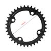 Alomejor Chain Ring Single Chainring 32T 34T 36T 38T 104 BCD Narrow Wide Chainrings for Bicycle Road Mountain BMX Fixie Track Fixed(36T Black) view 2