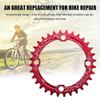 Alomejor Chain Ring Single Chainring 32T 34T 36T 38T 104 BCD Narrow Wide Chainrings for Bicycle Road Mountain BMX Fixie Track Fixed(38T-Red) view 3