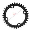 Alomejor Chain Ring Single Chainring 32T, 34T, 36T, 38T 104 BCD Narrow Wide Chainrings for Bicycle Road Mountain BMX Fixie Track Fixed (34T-Black) view 2