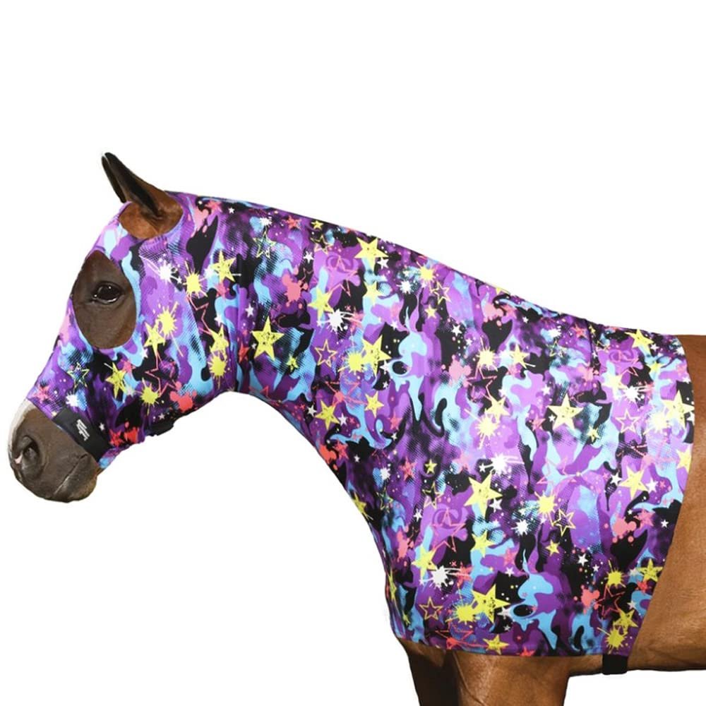 Sleazy Sleepwear Lycra Hood with Zipper - Cosmic Camo, Medium