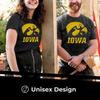 Campus Colors Adult MVP Heathered Cotton Blend T-Shirt - Logo Tshirt - Made from Ringspun - Comfort and Versatility (Iowa Hawkeyes - Black, XX-Large) view 2