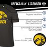 Campus Colors Adult MVP Heathered Cotton Blend T-Shirt - Logo Tshirt - Made from Ringspun - Comfort and Versatility (Iowa Hawkeyes - Black, XX-Large) view 4