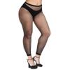 Abberrki Womens Sexy Fishnet Footless Tights High Waisted Net Footless Leggings (Footless # 4) view 1